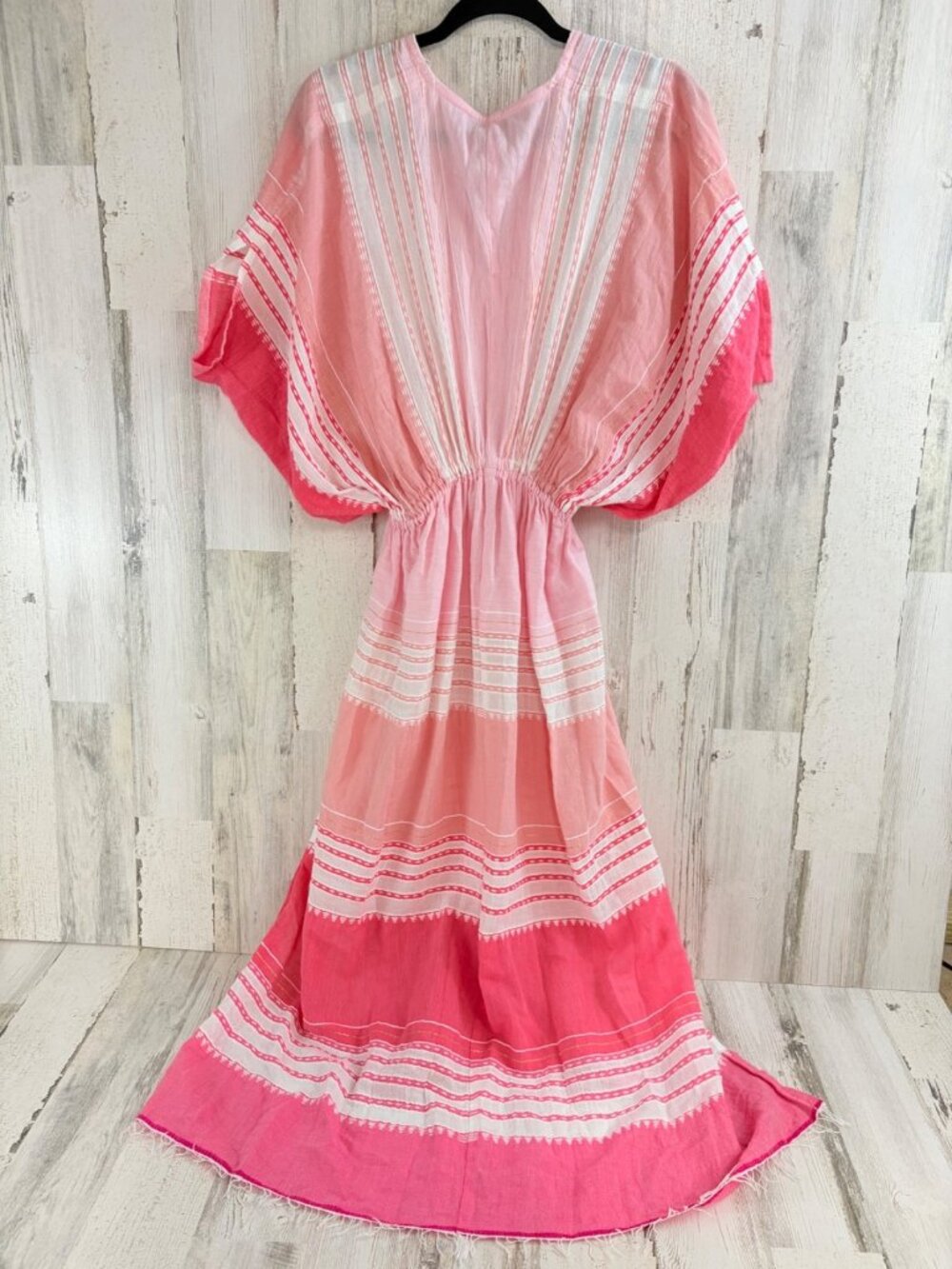 Lemlem Leila Plunge Dress Caftan Size S Pink - Picture 12 of 16